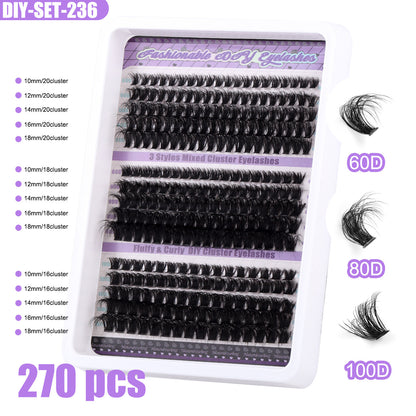 Segmented Messy Thick Curl Simulation Eyelash
