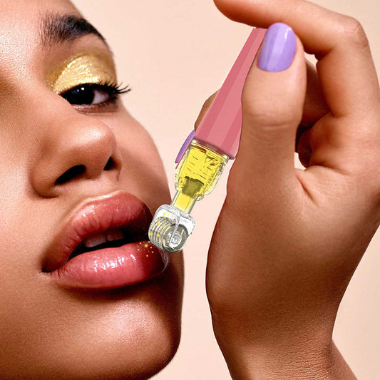 Lipp Roller & Lipp Booster Derma Roller mit Serum-Applikator